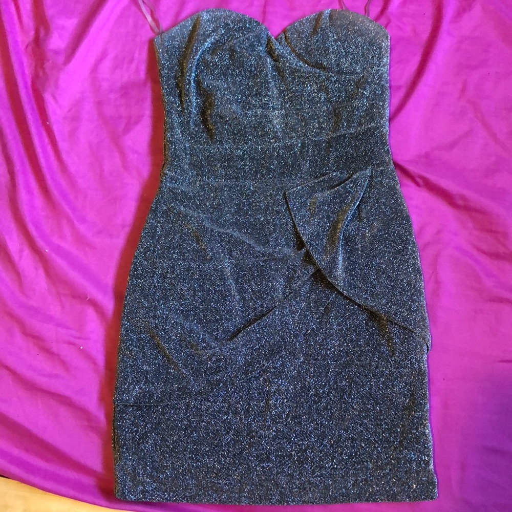 Event Wearable Straples Glittered Bodycon Dress